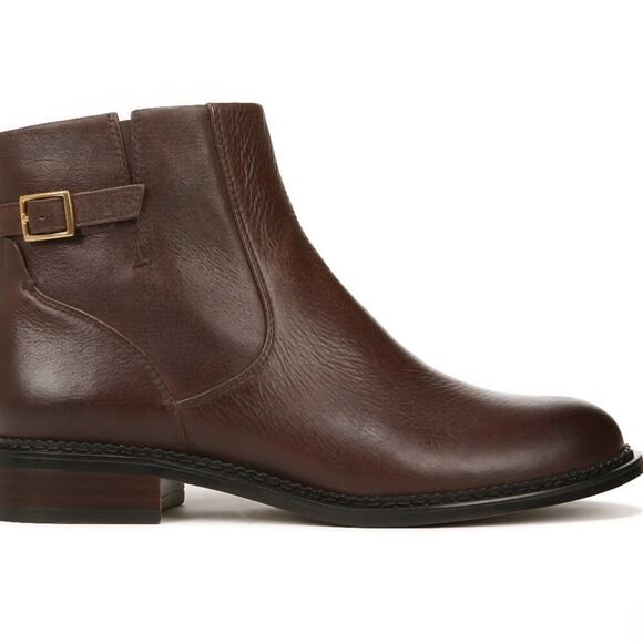 Franco Sarto Hansa Leather Ankle Boots Cognac Size 6  NWT - Picture 2 of 8